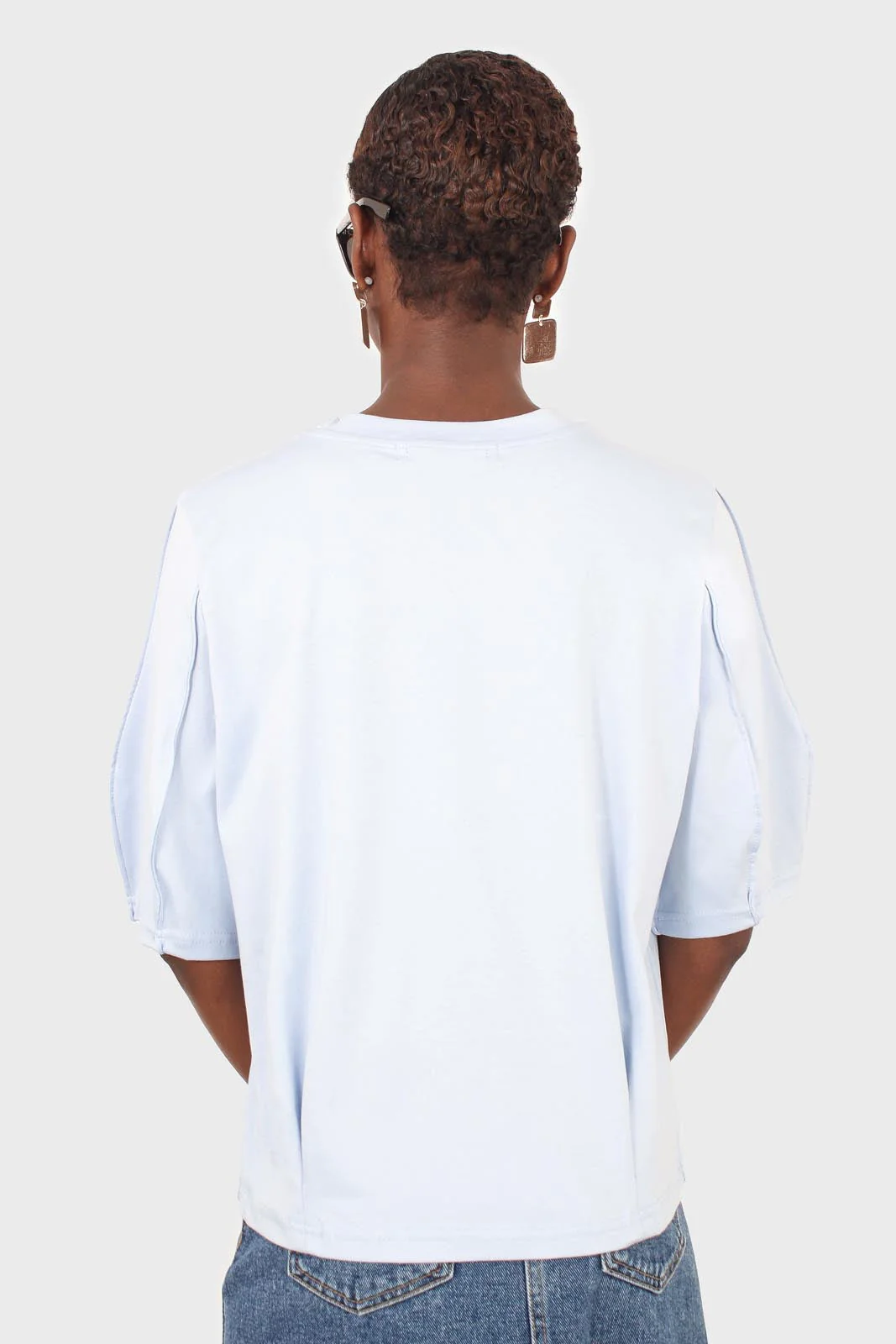 Baby blue sharp seamed tee - Image 3