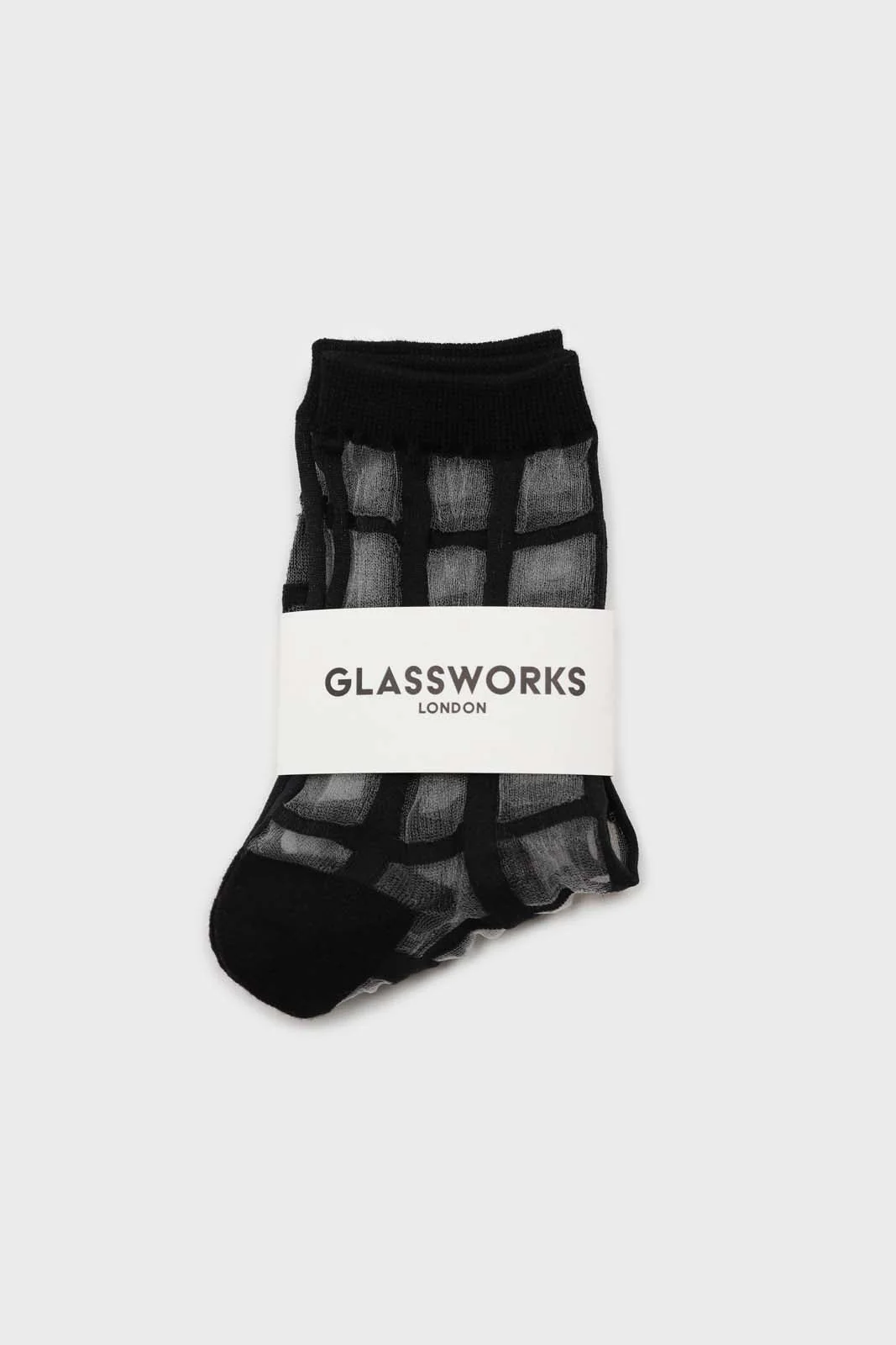 Black sheer grid socks - Image 3