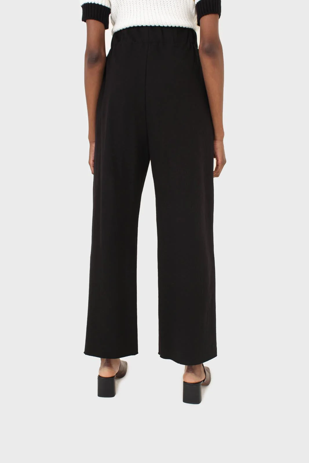 Black smart sweatpant trousers - Image 4