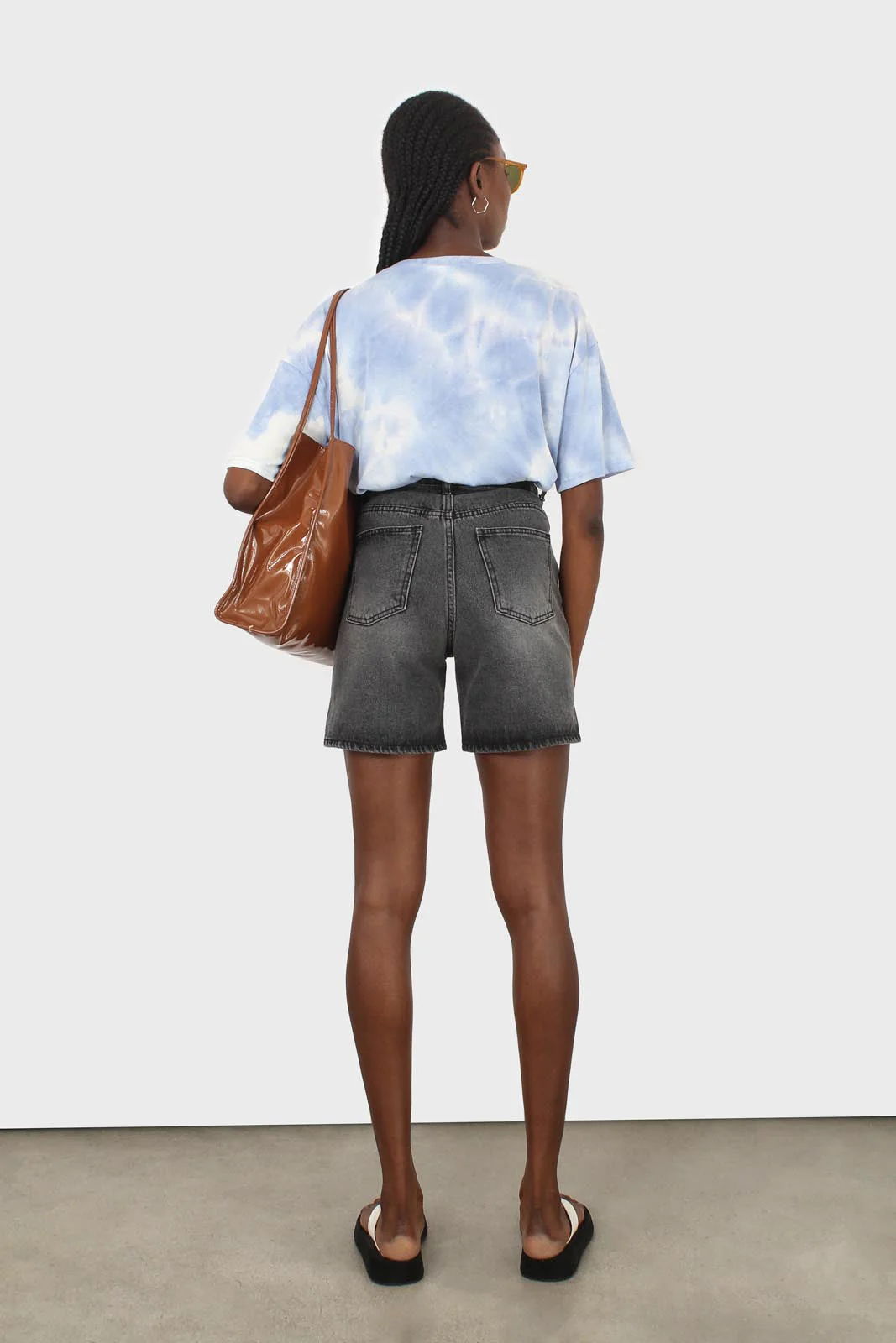 Blue and white tie dye t-shirt - Image 6