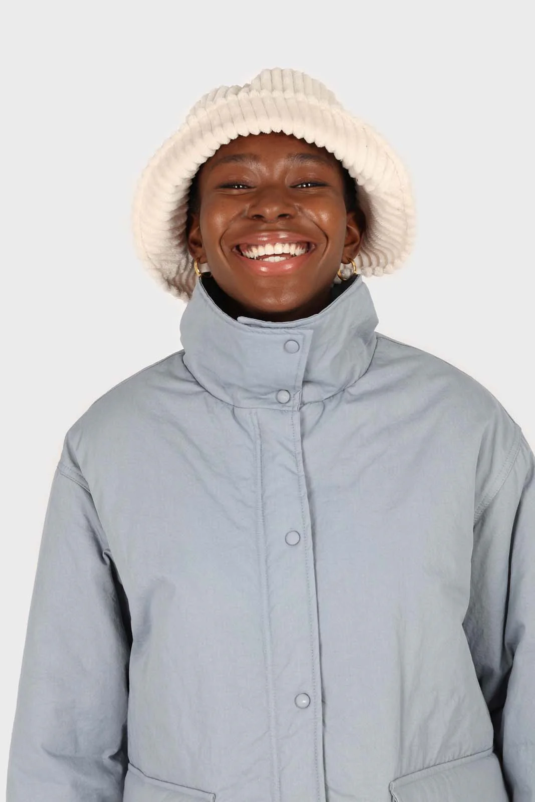 Blue teddy lined cinch back parka - Image 5