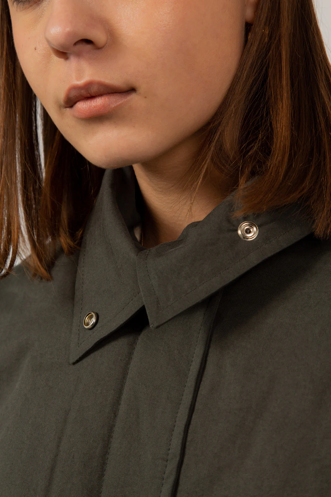 Charcoal teddy lined cinch back parka - Image 13
