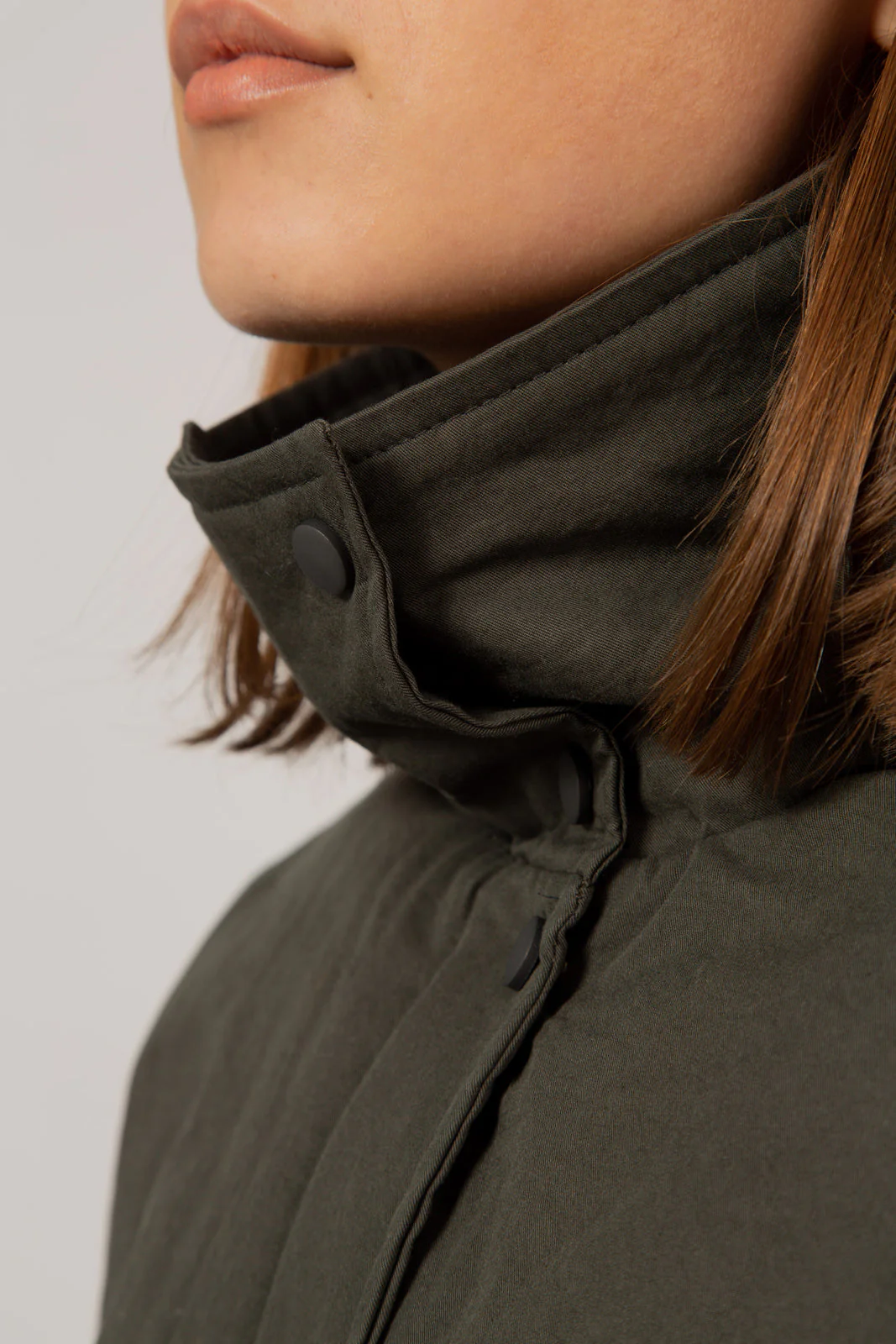Charcoal teddy lined cinch back parka - Image 7
