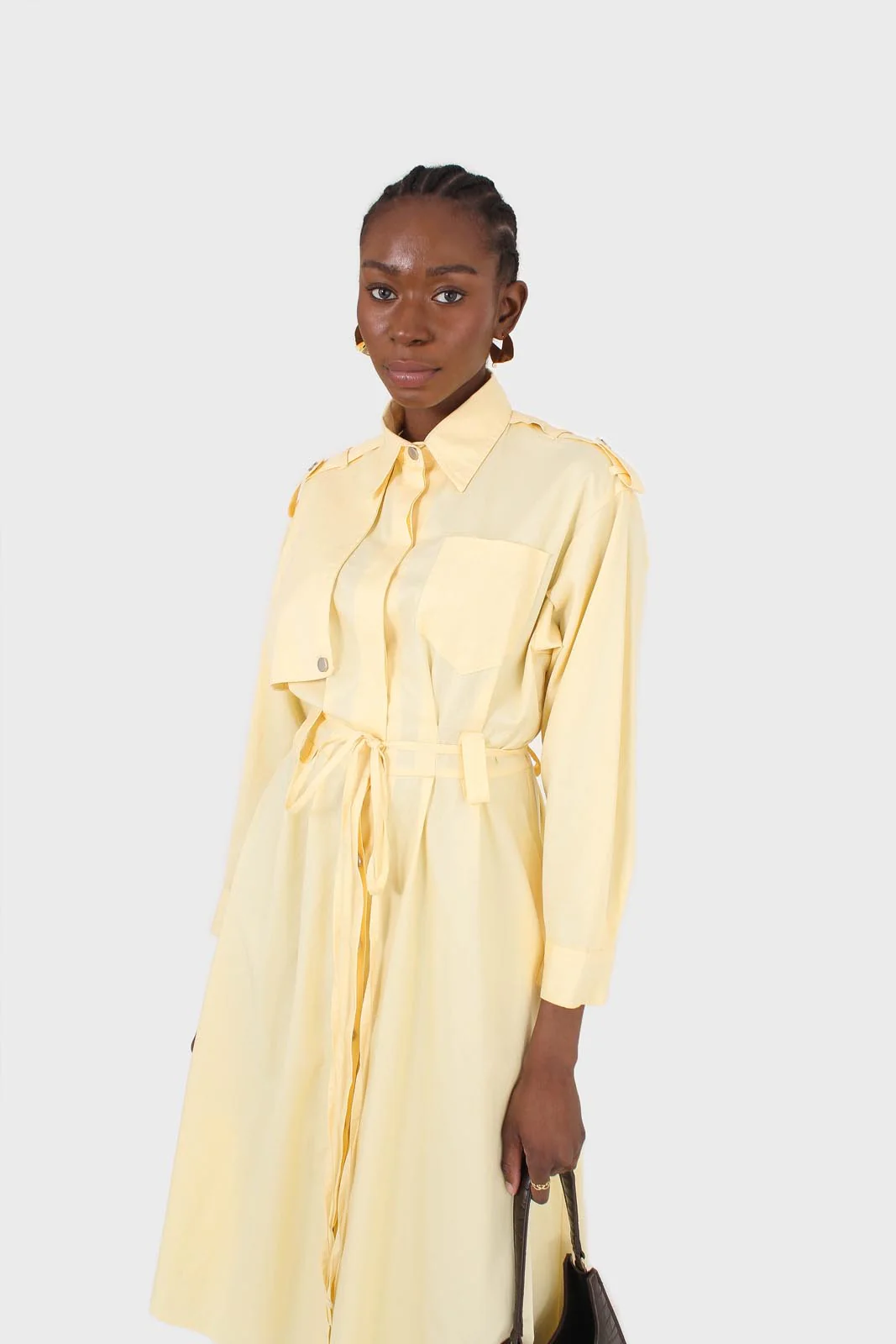 Lemon button front utility maxi dress - Image 10