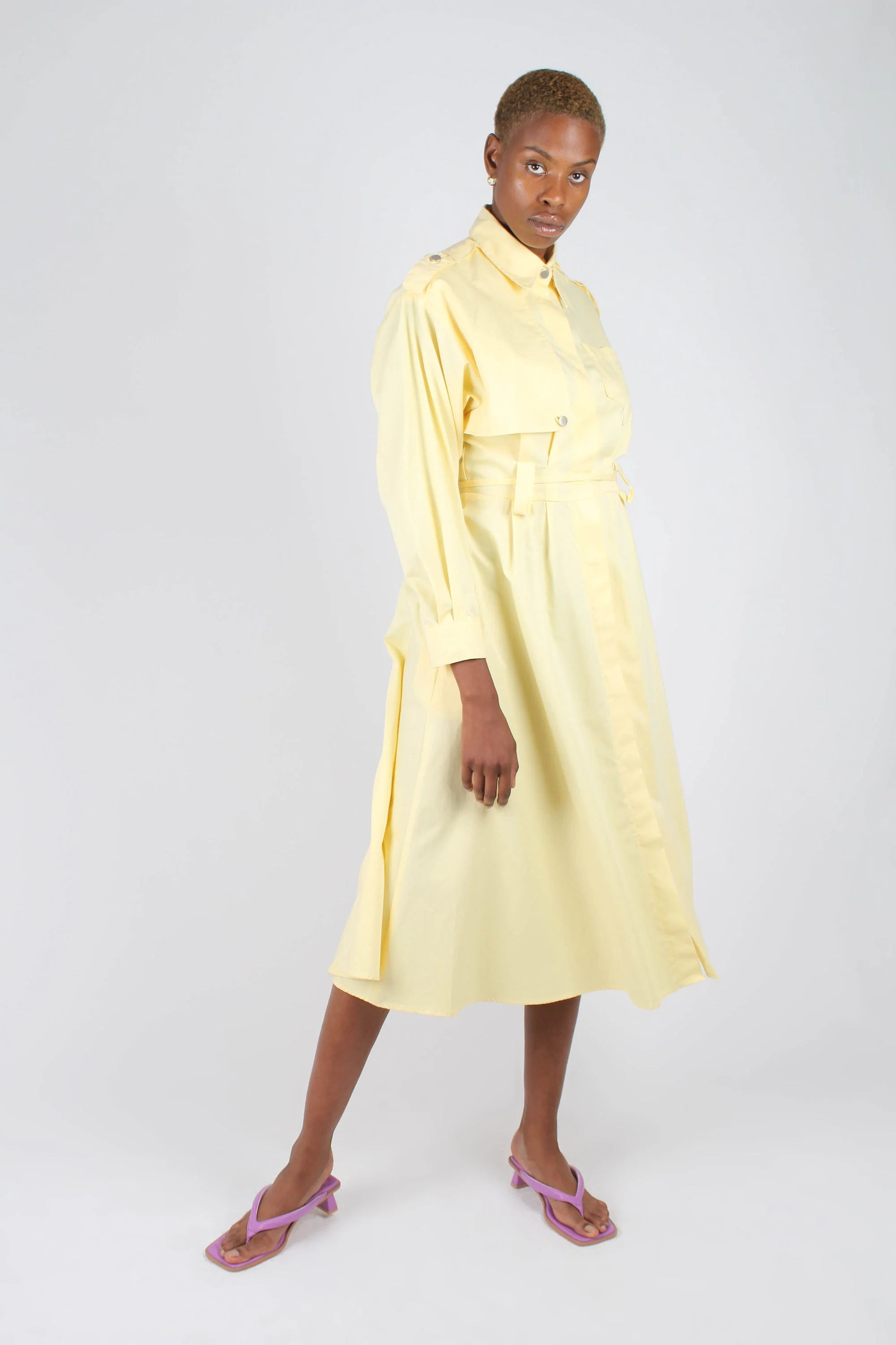 Lemon button front utility maxi dress - Image 11