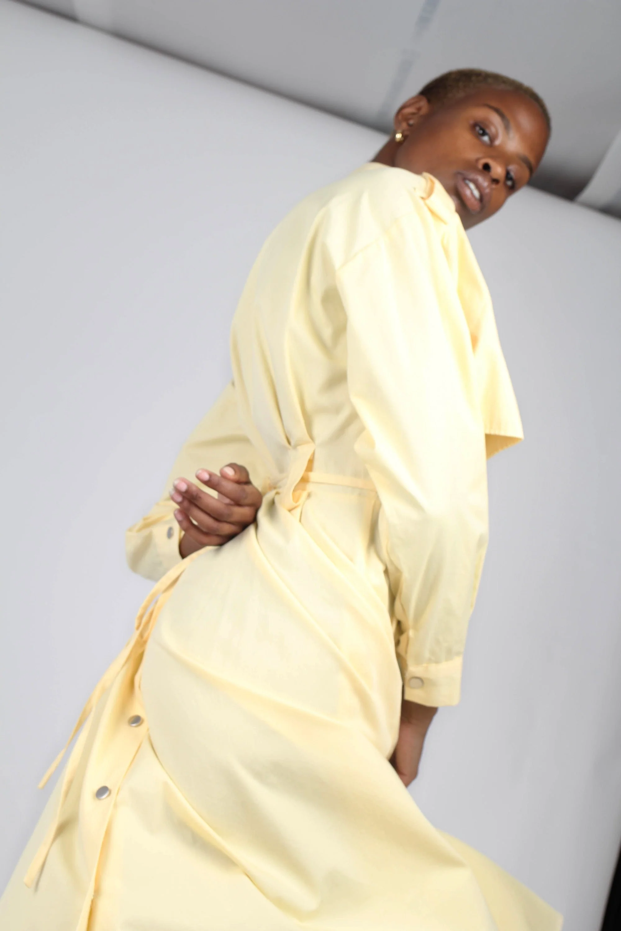 Lemon button front utility maxi dress - Image 12