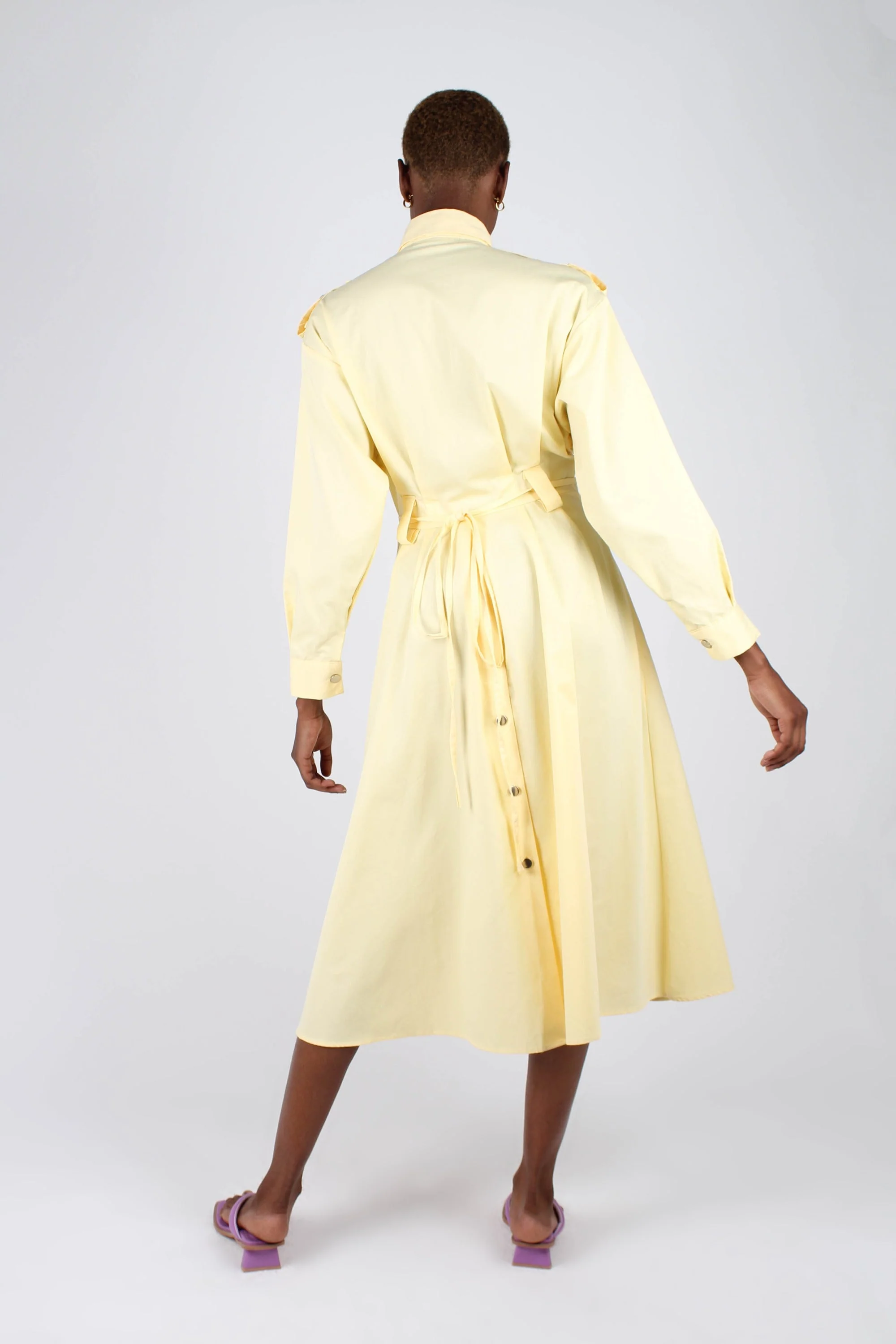 Lemon button front utility maxi dress - Image 14