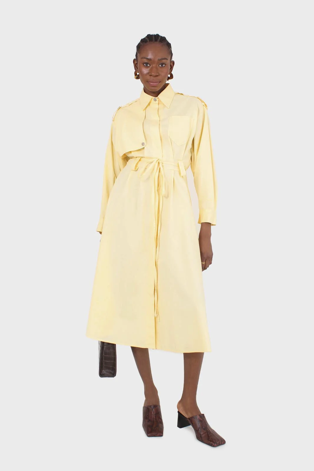 Lemon button front utility maxi dress - Image 6