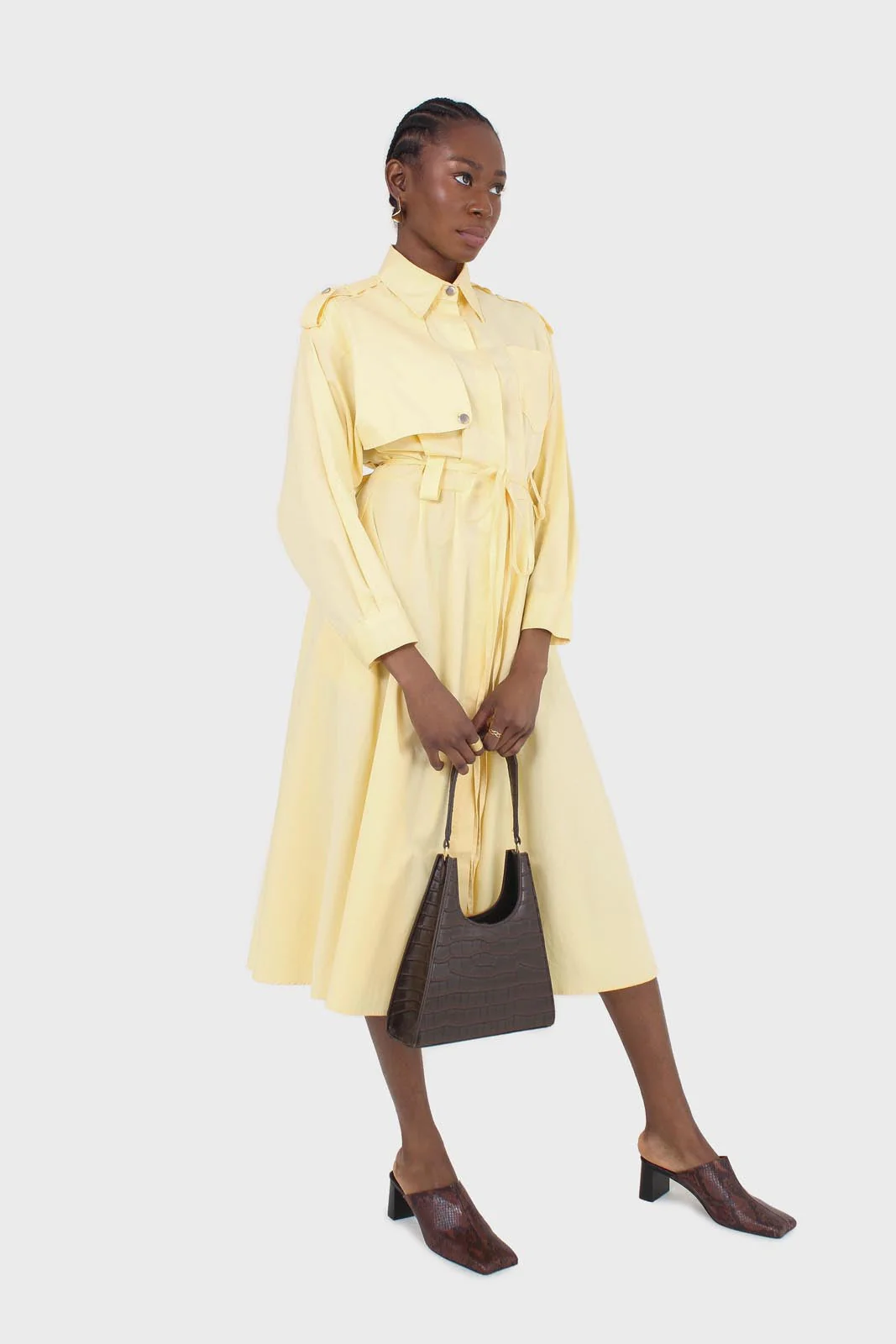 Lemon button front utility maxi dress - Image 9