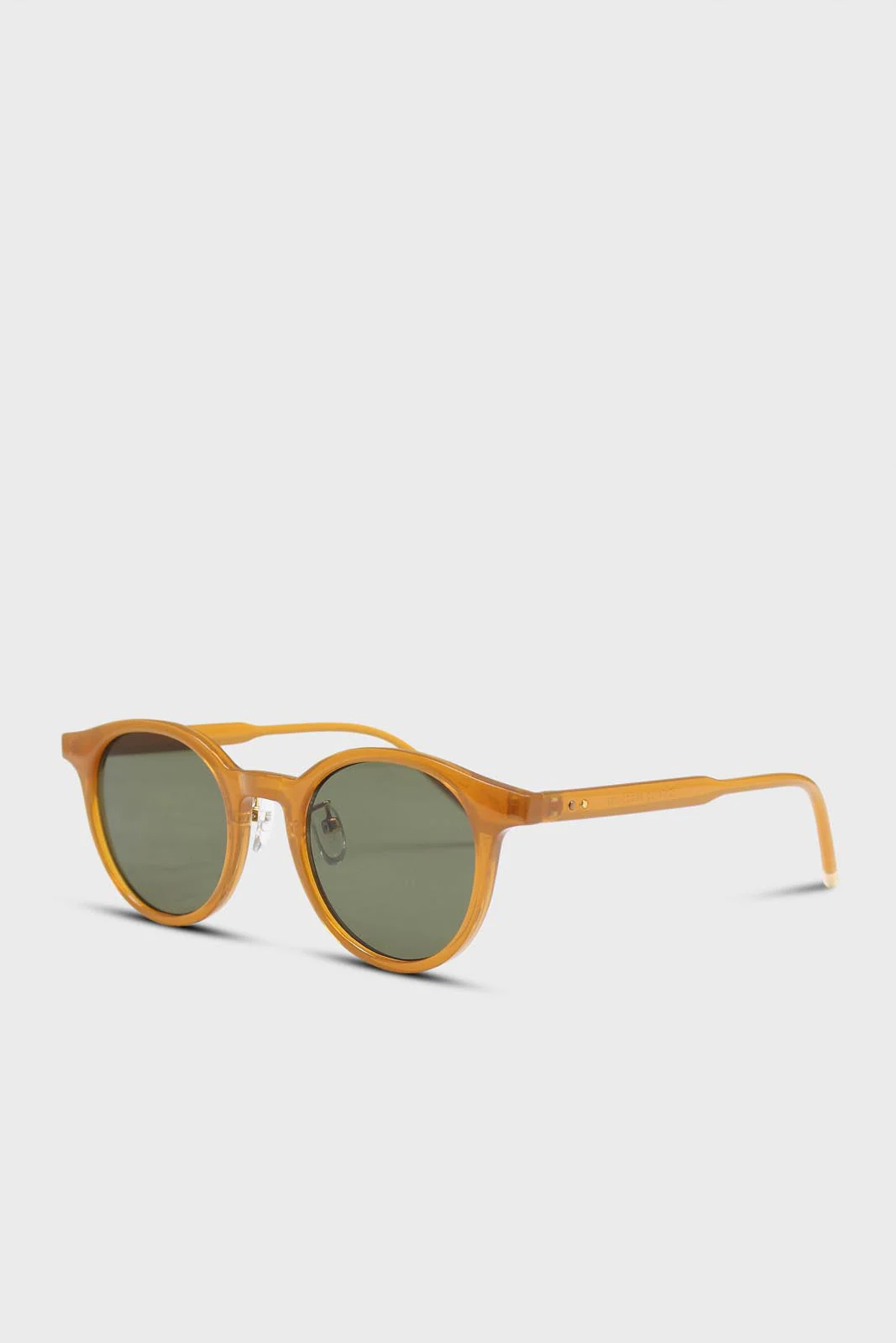 Mustard and khaki classic round sunglasses - Image 4