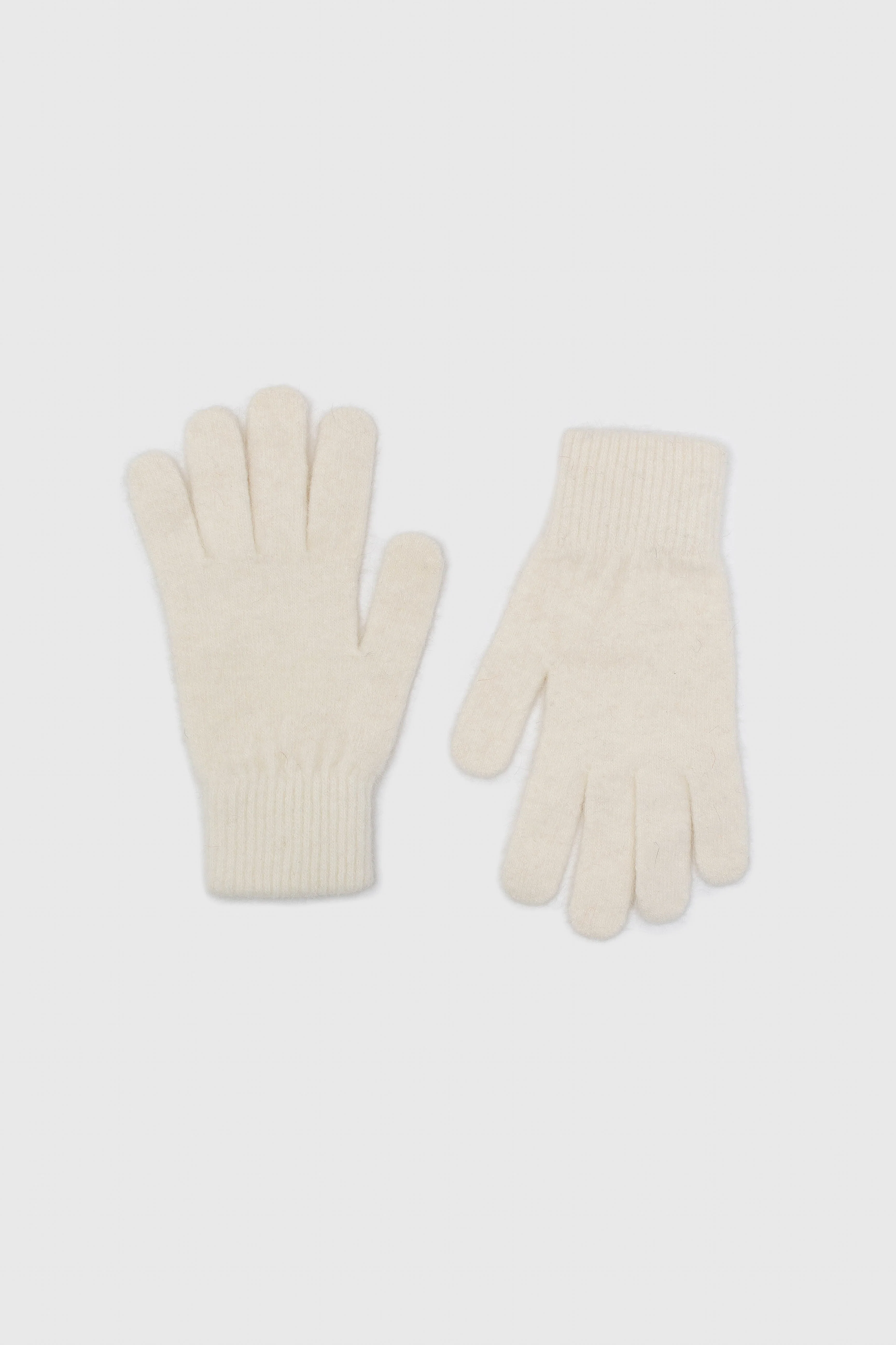 White mohair gloves - Image 4