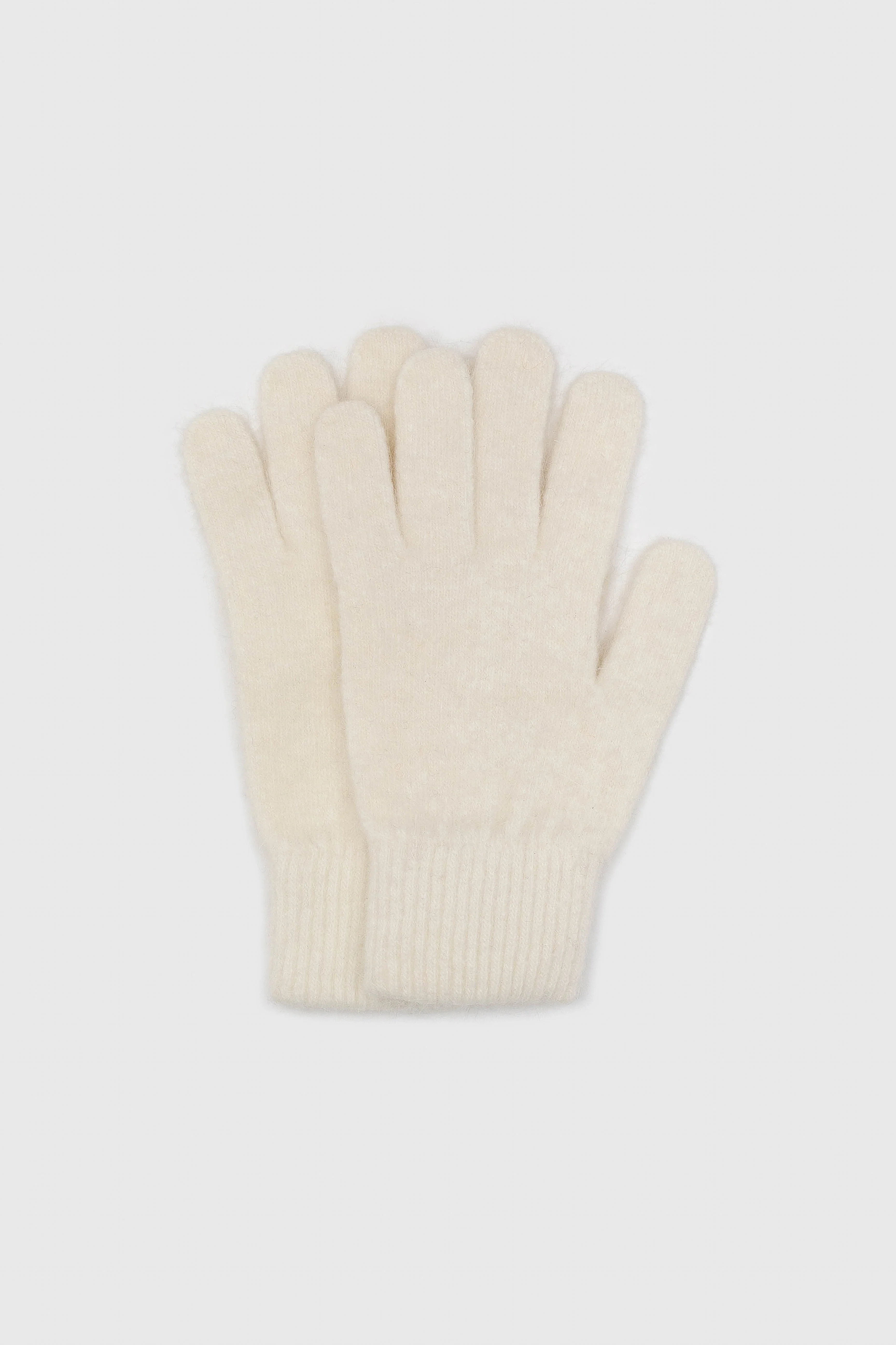 White mohair gloves - Image 5