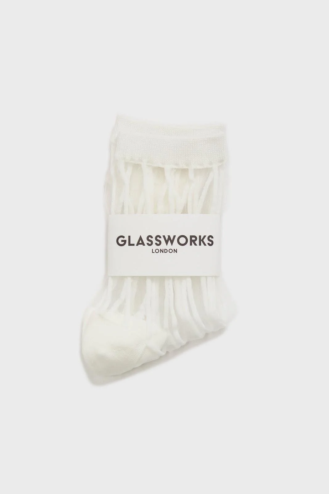 White sheer referee stripe socks - Image 3